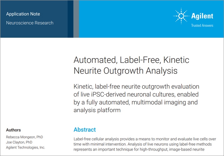 Automated Label-Free Kinetic Neurite Outgrowth Analysis