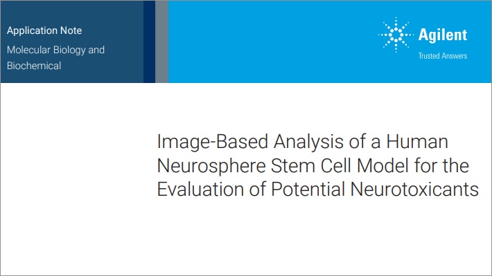 Image-Based Analysis of a Human Neurosphere Stem Cell Model for the Evaluation of Potential Neurotoxicants