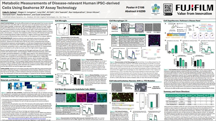 Metabolic Measurements of Disease-relevant Human iPSC-derived Cells Using Seahorse XF Assay Technology