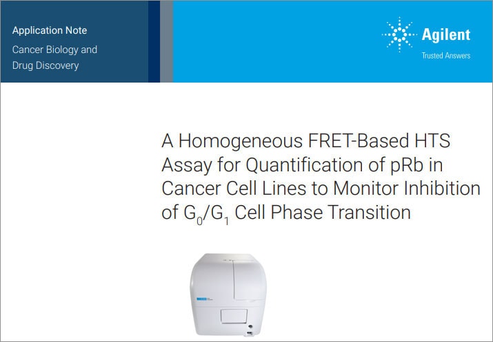 A Homogeneous FRET-Based HTS Assay for Quantification of pRb in Cancer Cell Lines