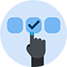 Simplified IT maintenance icon.